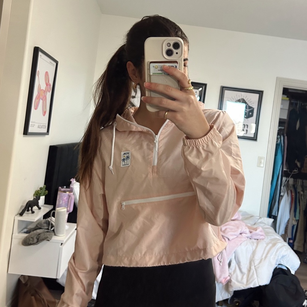 Uscape Apparel UCSanta Barbara Cropped Quarter Zip Windbreaker